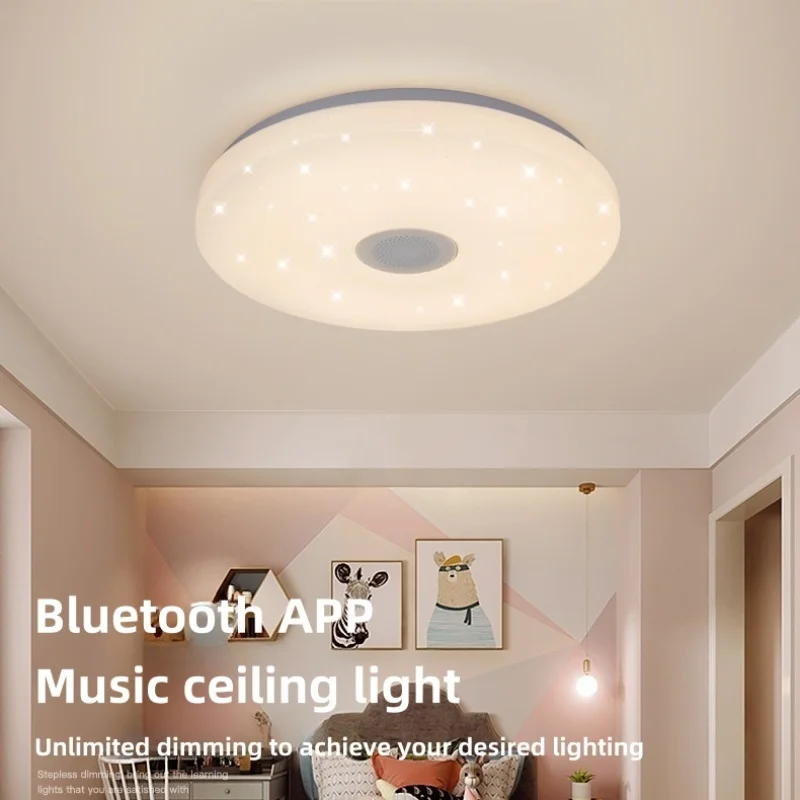 RGB 36W LED-plafondlampen APP Bluetooth Muzieklicht Afstandsbediening Op afstand dimbaar 110-245V Slaapkamer Binnendecoratie Thuislicht
