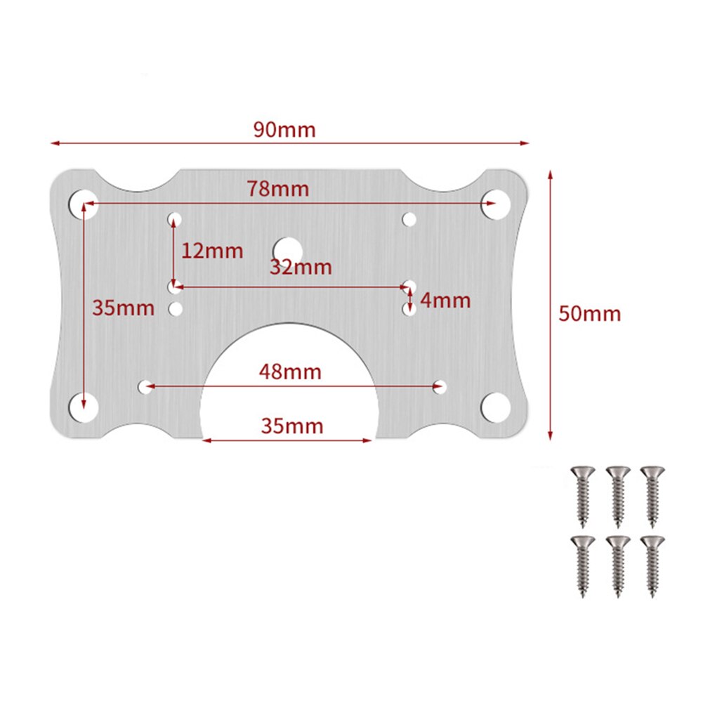 Foldable Hinge Repair Plate Table Cabinet Door Drawer Panels Window Door Furniture Drawer Stainless Steel Plate Installer Panels