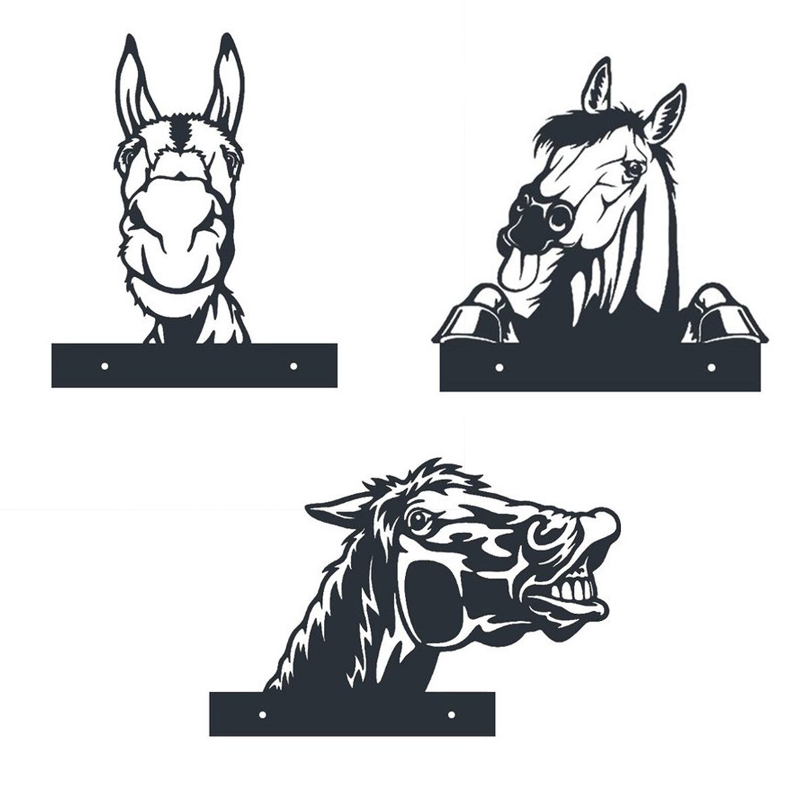 Tuin Dieren Metal Art Farm Gluren Dieren Vee Metal Art Outdoor Tuin Hanger Decoratie Achtertuin Gazon Stakes Decor