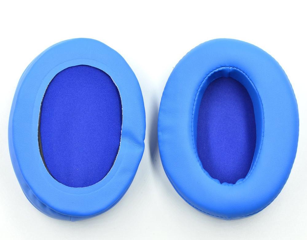 Replacement Angled Foam Ear Pads Cushions for Brainwavz HM5 For ATH-M50X for Sony MDR V6 Fit Many Headphones: Blue