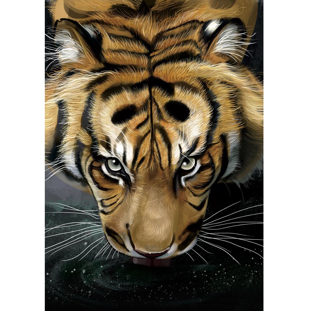 Animal Wood Puzzle Tai Chi Theme Jigsaw Puzzle Unique Shaped Parts for Adults Board Games Kid(6-18+) Educational Toy: A4 Size C