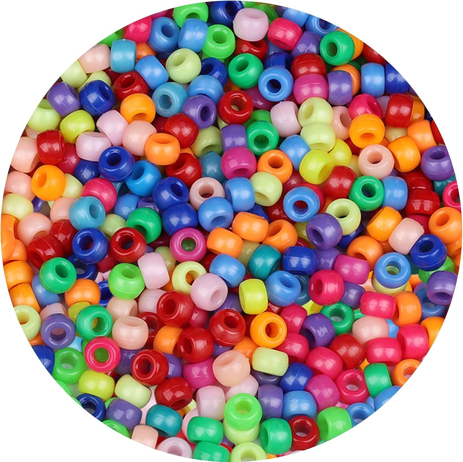 Kit de cuentas para trenzas de pelo para niños, 401 piezas, 9x6mm, con purpurina, 200 piezas, bandas de goma elásticas y 1 piezas, 200 unids/lote por bolsa: Plata