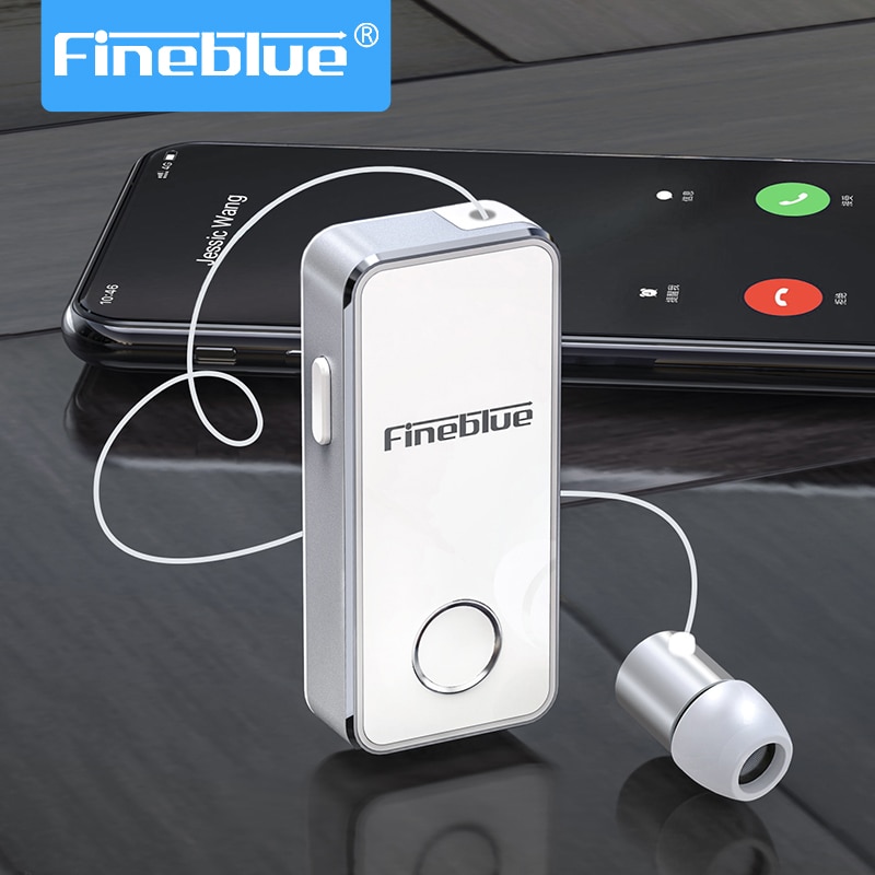 Fineblue F2 Pro Bluetooth 5.0 Oortelefoon Om Paar Aluminium Stereo Handsfree Intrekbare Headset Ruisonderdrukkende F920