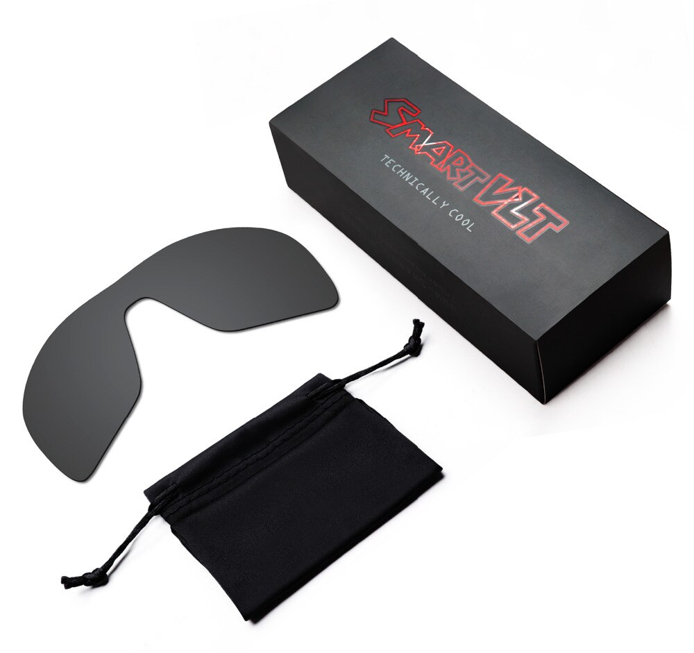 SmartVLT 2 Stuks Gepolariseerde Zonnebril Vervanging Lenzen voor Oakley Turbine Rotor Stealth Zwart en Zilver Titanium