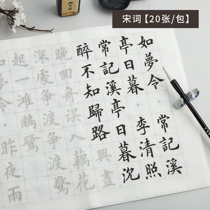 Ouyang Xun Copybook Chinesischen Mittel Regelmäßige Skript Kalligraphie Copybook Anfänger Erwachsene Klassiker Gedichte Herz Sutra Praxis Buch: A8