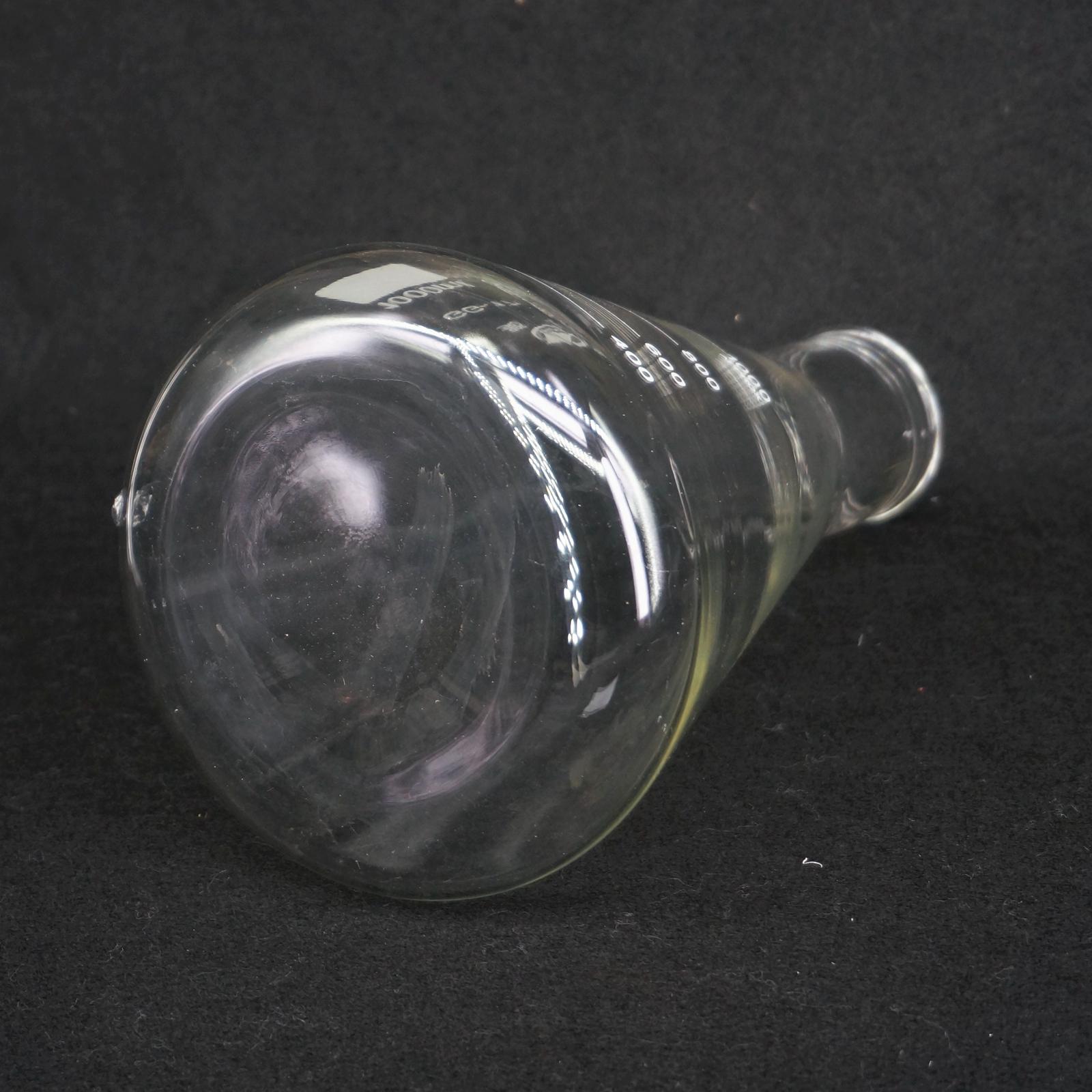 Balão erlenmeyer cónico do vidro de borosilicate do pescoço largo de 1000ml para o laboratório da química