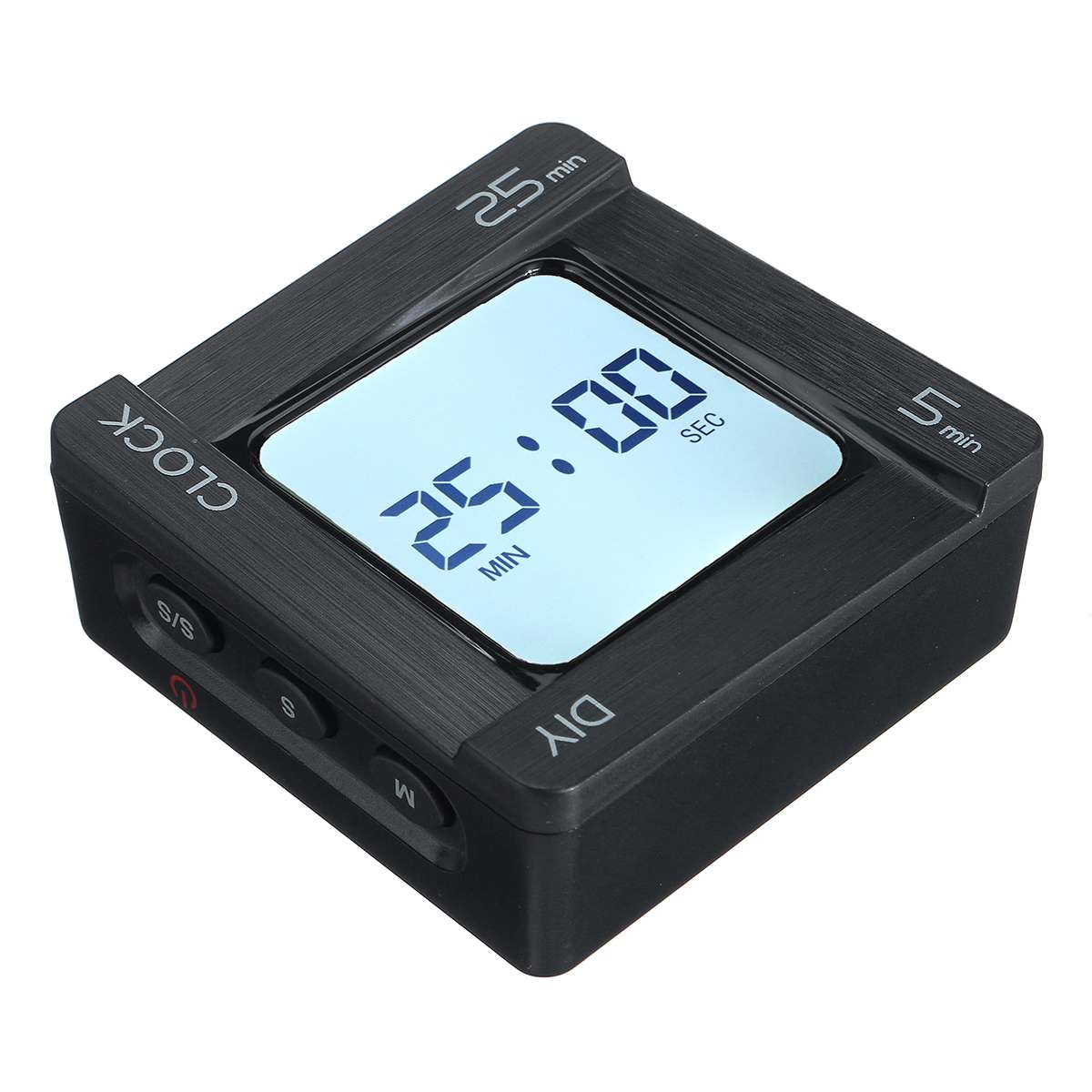 7 Color Digital LCD Alarm Clock Flip Vibration Reminder Timer Snooze Countdown Quartet Alarm Clock DIY Time Management: Tpye A