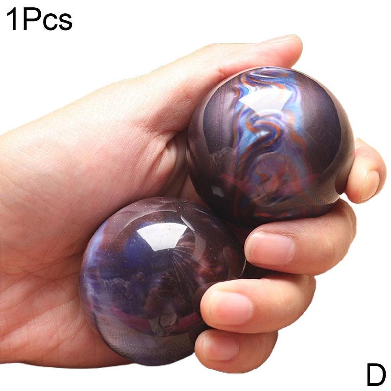 Bola de seda dorada de sauce marino para masaje de manos, de resina ámbar, reduce la presión arterial y promueve la circulación sanguínea, 1 ud. (5 Cm): Azul