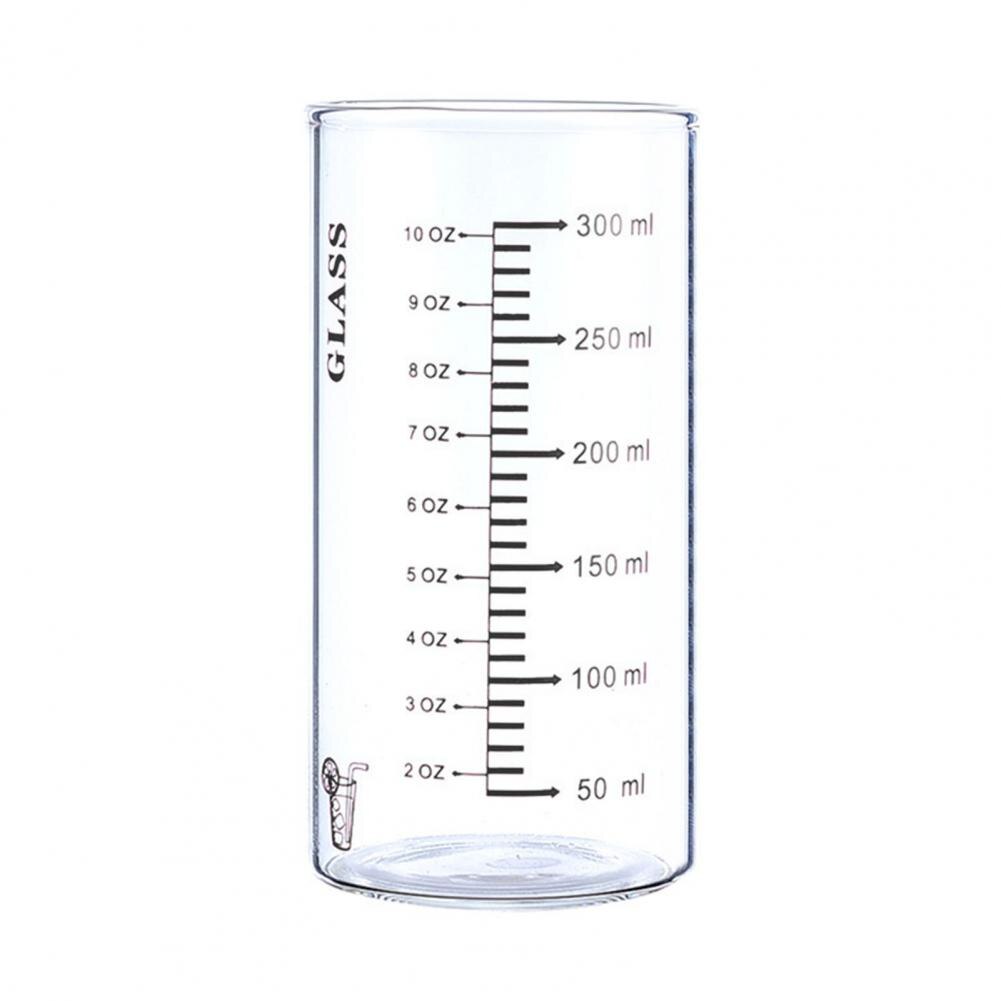 Melk Cup Afgestudeerd Clear Schaal Hoge Borosilicaatglas Multipurpose Water Mok Nuttig Handig Maatbekers Magnetron: Black