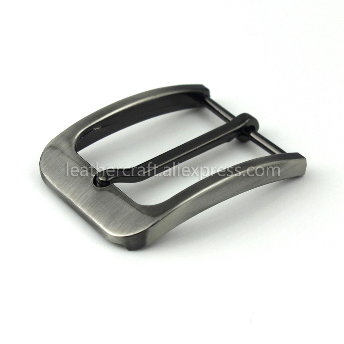 1Pcs Mannen Gesp 35Mm Metalen Pin Gesp Mode Jeans Tailleband Gespen Voor 33Mm-34Cm riem Diy Leather Craft Accessoires: Gun black