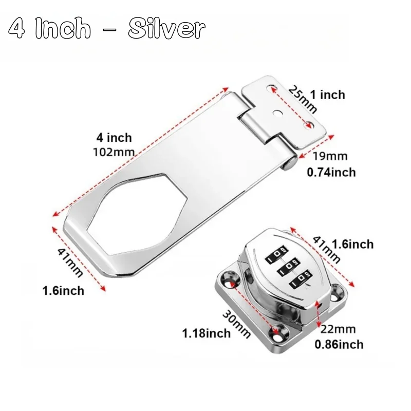 Keyless Security Cam Lock Huishoudelijke Kast Wachtwoord Hasp Sloten Anti-Diefstal Combinatieslot Zinklegering Wachtwoord Ladesloten: YELLOW