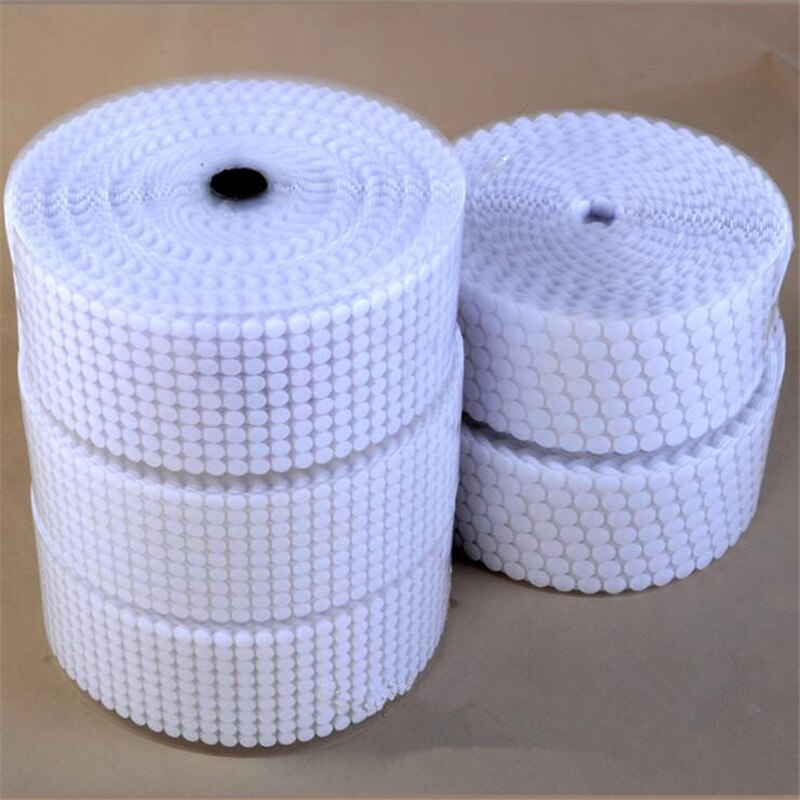 50Pairs Nylon Haken En Lussen Sticker Sterke Zelfklevende Ronde Dot Lijm Op Stickers Thuisgebruik Gordijn Sluiting