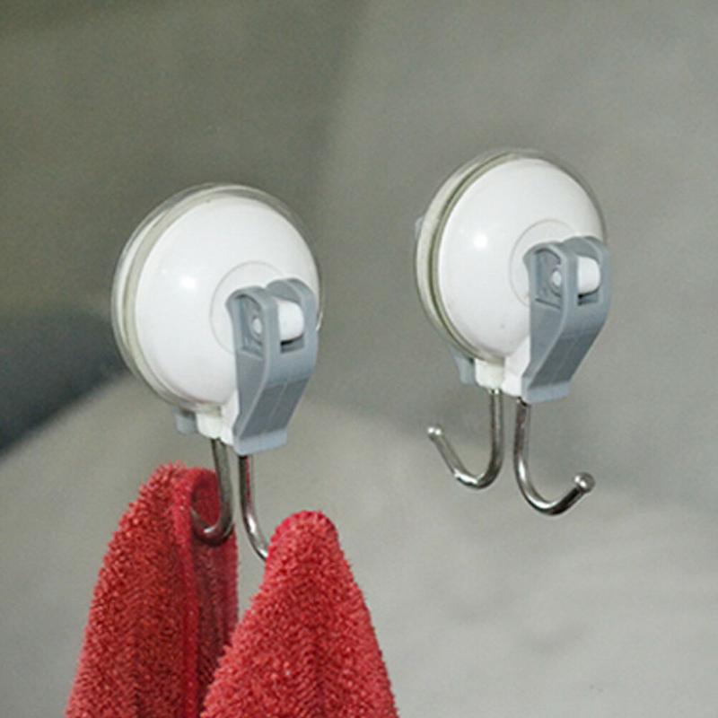 Multi-purpose ganchos banheiro cozinha quente resistente extra grande ventosa ganchos snap suporte a vácuo banheiro