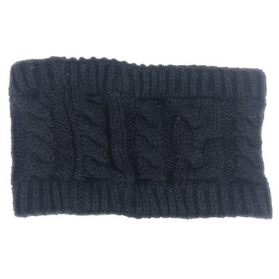 Vrouwen Warm Winter Sneeuw Hoed Muts Geen Top Wol Hoed: Black