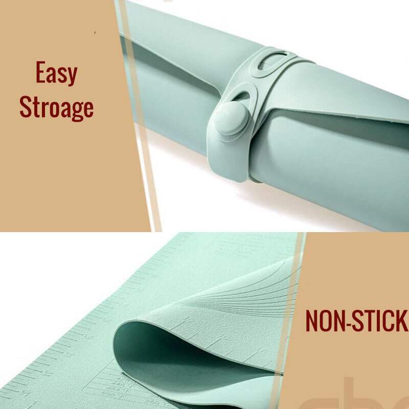 Silicone Mat for Dough Rolling Large Non-stick Cooking Kneading Pastry Sheet Pasta Mat Board Kitchen Accessories