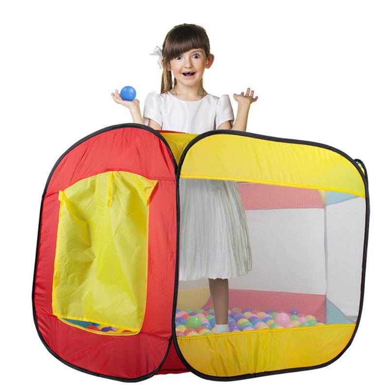 Baby Play Tent Kids Play House Indoor and Outdoor Easy Folding Ball Pit Hideaway Tent Play Hut Children Boy Girl Toy Tent