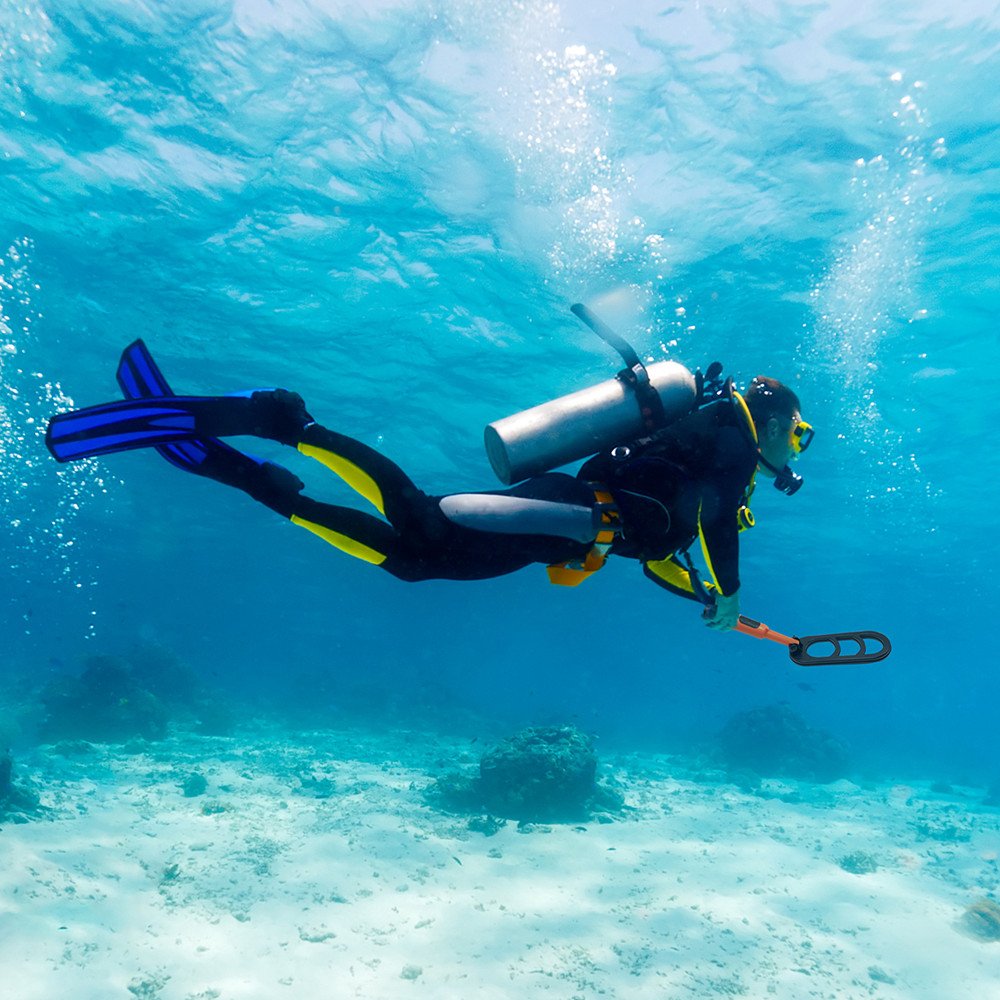 Underwater Dive Scuba Metal Detector Folding Waterproof Coil Pulse Scan Pinpointer Diving Glod Detecting