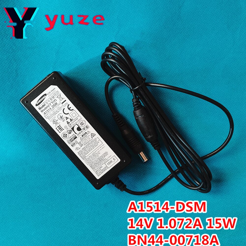 Cargador de fuente de alimentación A1514-DSM 14V 1.072A 15W, adaptador de CA BN44-00718A para Samsung S19A300B S19C150NS 19C150F S19D300NY a1514 _ DSM