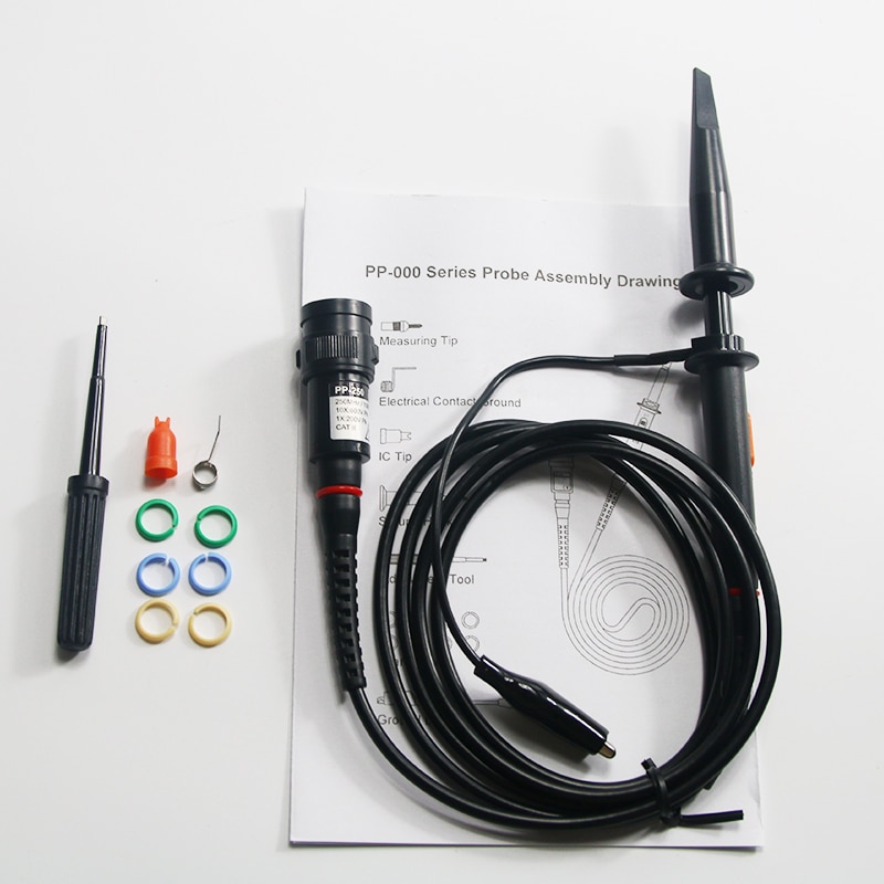 Hantek PP-80/PP-150/PP-250, sondas de Osciloscopio Digital, 60MHZ, 100MHZ, 200MHZ, 250MHZ, accesorios de probador de oscilios