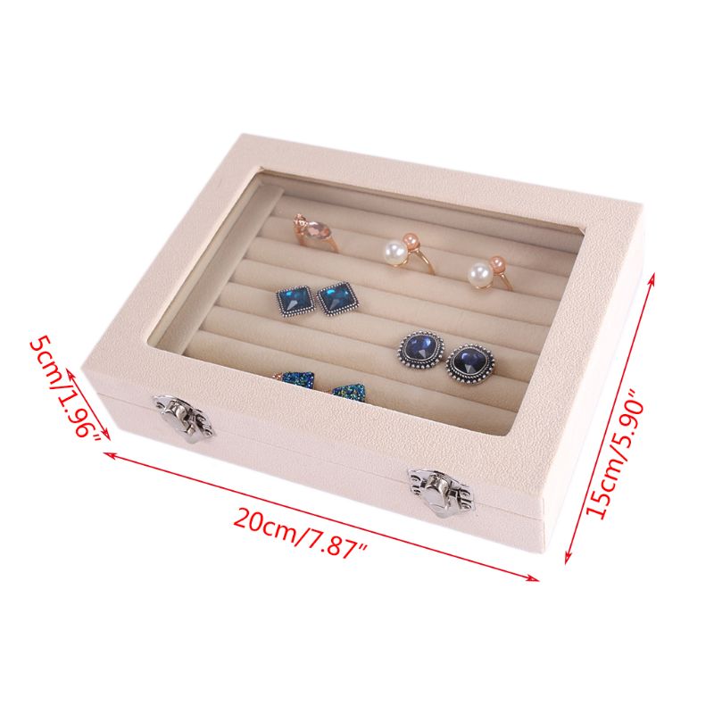 Ringen oorstekers sieradenhouder opbergdoos doos container organizer met deksel sieradenhouder sieraden display meerdere