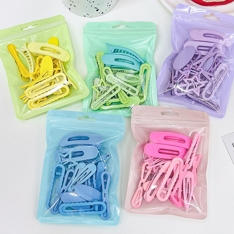 18 unids/set de pinzas geométricas para el cabello para niñas, adorno para el cabello dulce, pasadores de horquillas laterales para niños, accesorios para el cabello de para niños