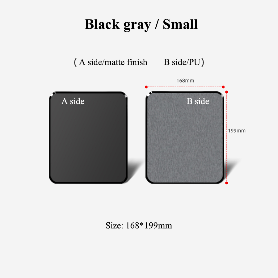 Gaming harde muismat Glad oppervlak Dubbelzijdig Duurzaam Wasbaar Hars PU-materiaal Pad met antislipmatten: Blauw