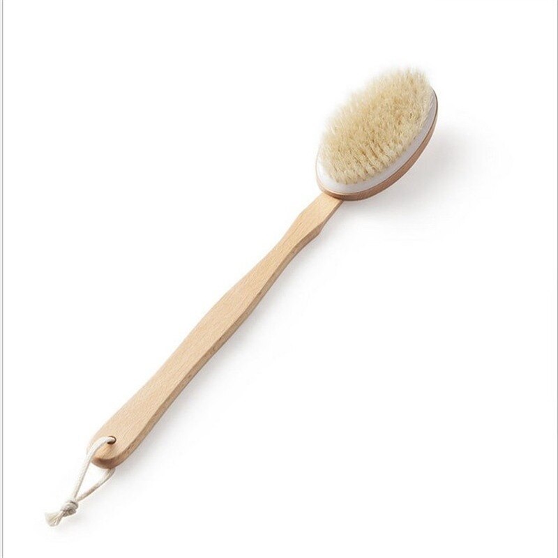 Natuurlijke Lange Hout Houten Voor Body Borstel Massager Voor Bad Douche Terug Spa Scrubber Natuurlijke Hout Voor Bad Borstel tool