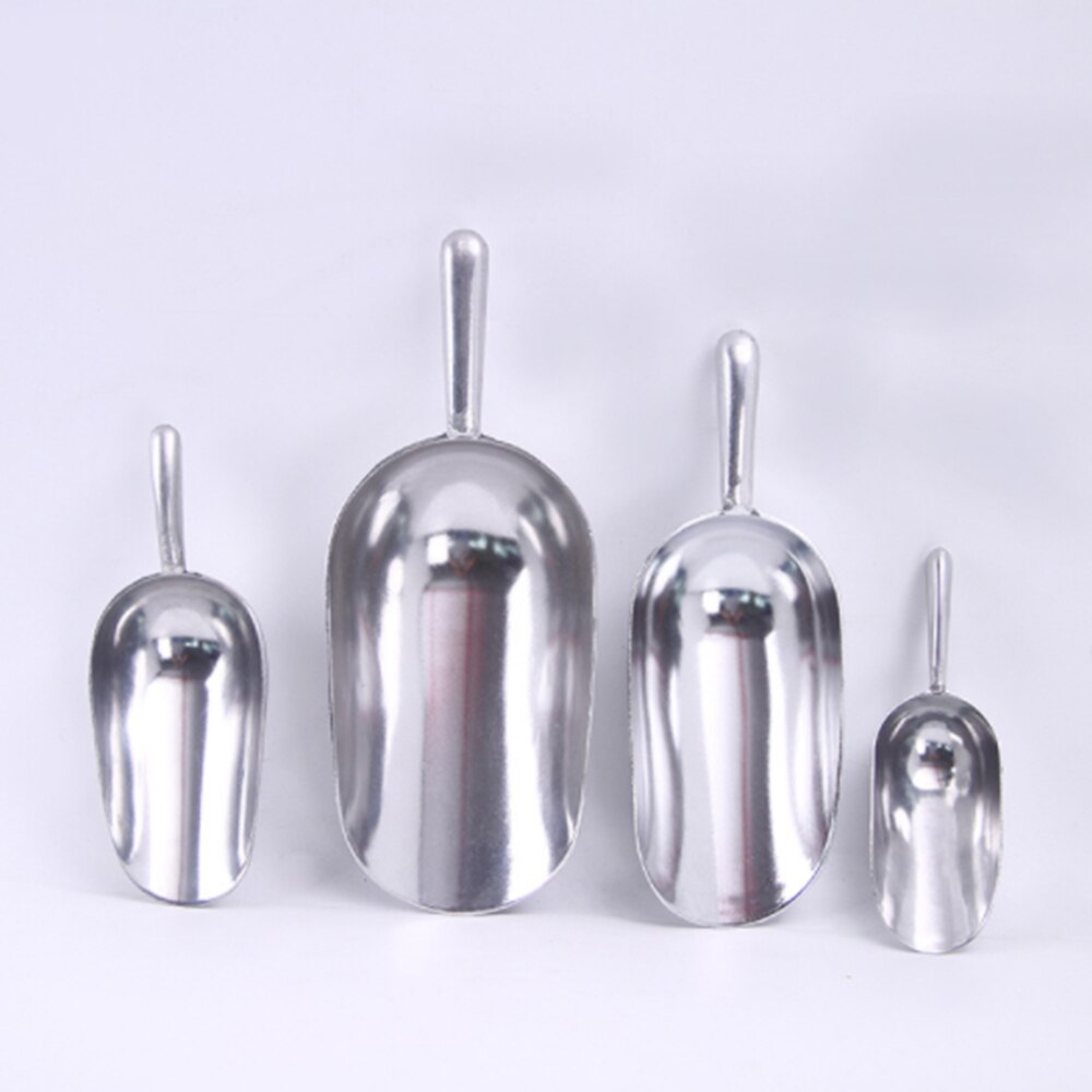Stainless Steel Ice Scoop Food Buffet Candy Bar Scoops Shovel Kitchen Gadgets Sugar Scoop Kitchen Storage Tool Ice Cream Spoon