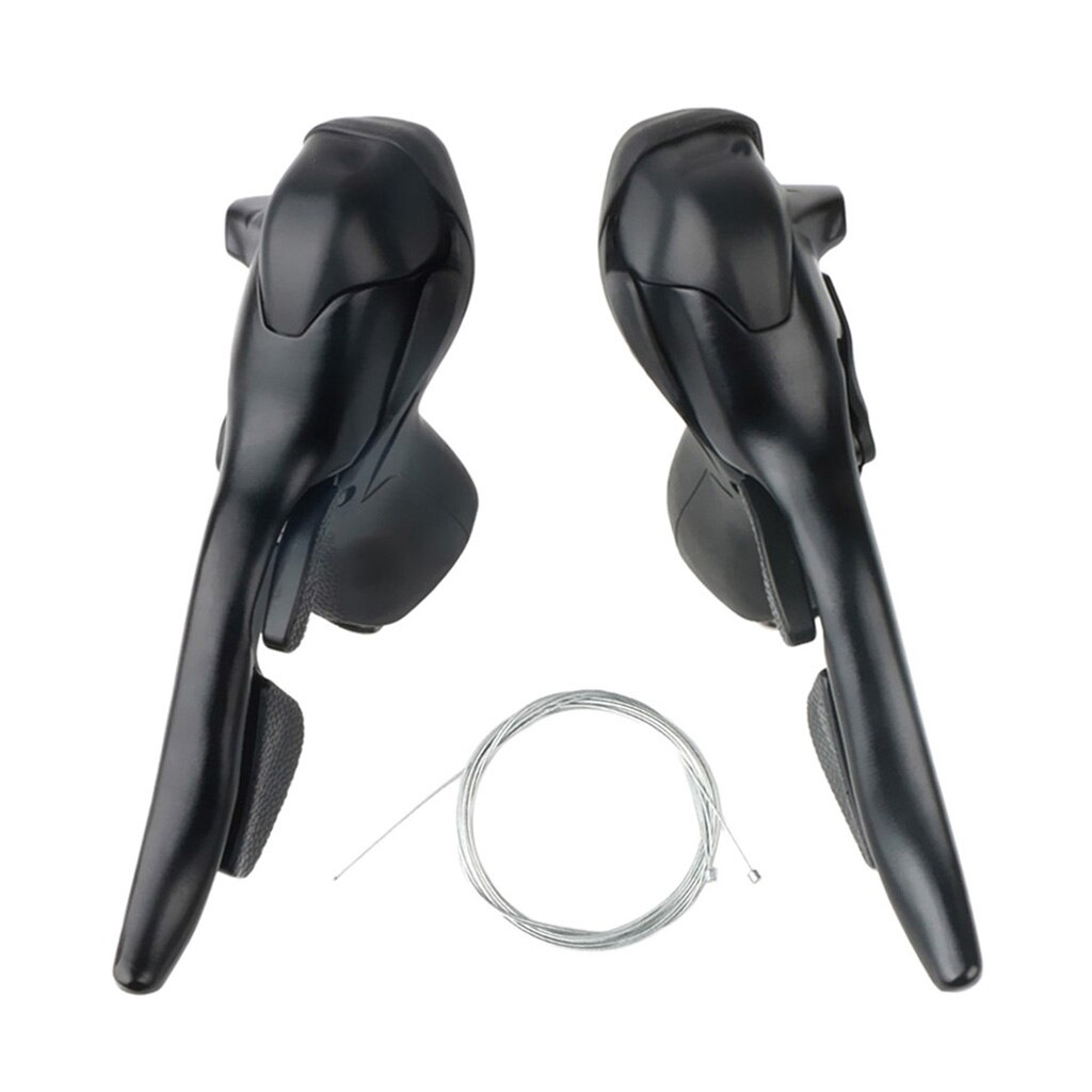 Palanca de cambios de bicicleta de carretera, doble freno, desviador, Grupo Compatible con Cables de cambio, velocidad 2x 7/3x7