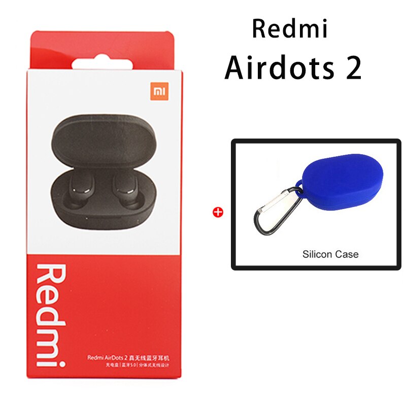 Xiaomi Redmi Airdots 2 Ohrhörer Wahre Drahtlose Kopfhörer Bluetooth 5,0 Headset Mit Mic Lade Kopfhörer In-Ohr stereo bass: Airdots 2 blue