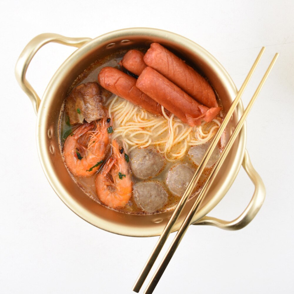Praktische Aluminium Kookpot Multifunctionele Open Fire Verwarming Gezondheid Kookpan Instant Noodle Pot Noedels Bowls Voor Thuis keuk