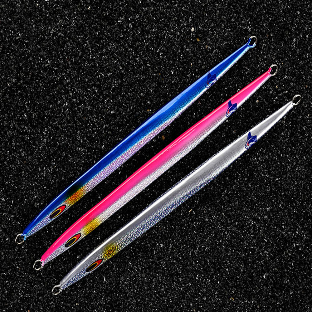 Lika snabba jiggar locka vertikal sportfiskare sjunkande glöd metalljigg 150 g 200 g 250 g 300g hastighet fallande jigging metallfiske locka vertikalt bete