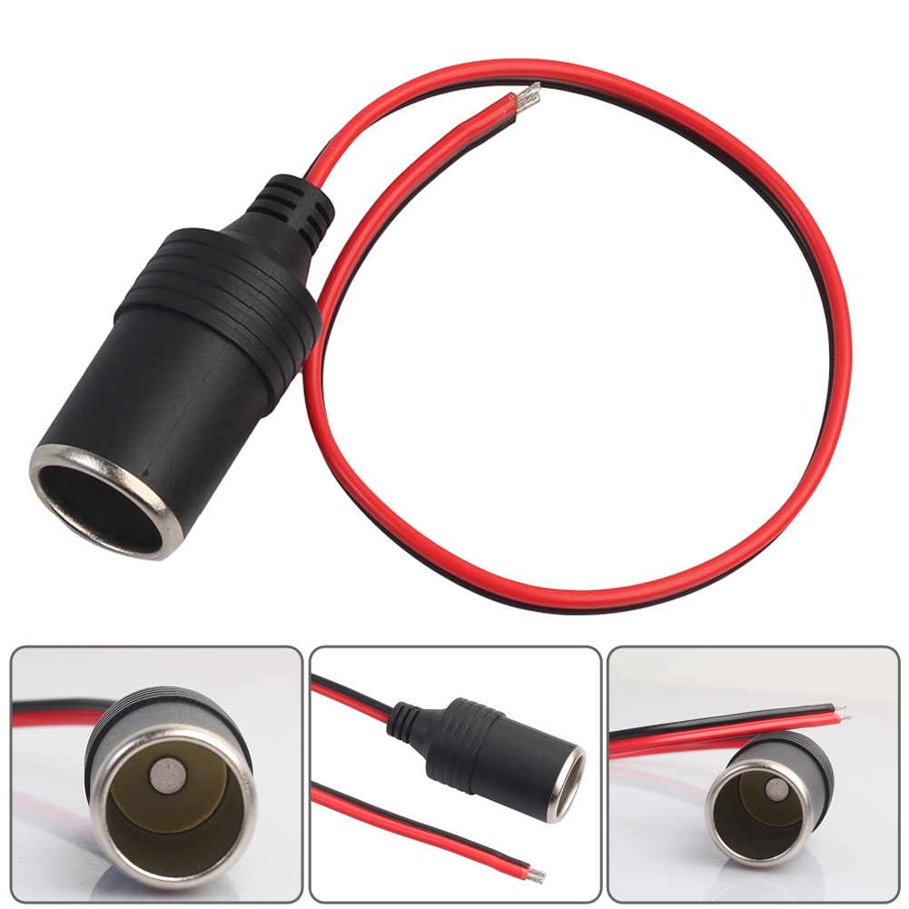 12V 10A Max.120W Car Cigarette Lighter Charger Cable Female Socket Plug Connector Adapter Universal 1PCS Adapter Cable Fuse