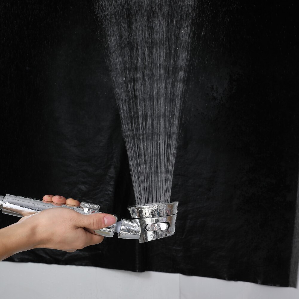 High Pressure Shower Head with switch on/off button Bathroom 3-Function SPA Filter Bath Head Water Saving Shower