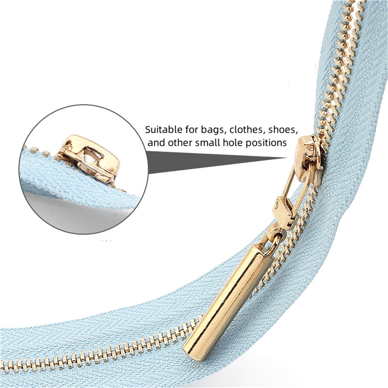 5 stks Afneembare Metalen Ritstrekkers voor Rits Sliders Hoofd Rits Pull Tab DIY Naaien Zakken Donsjack Ritsen Reparatiesets