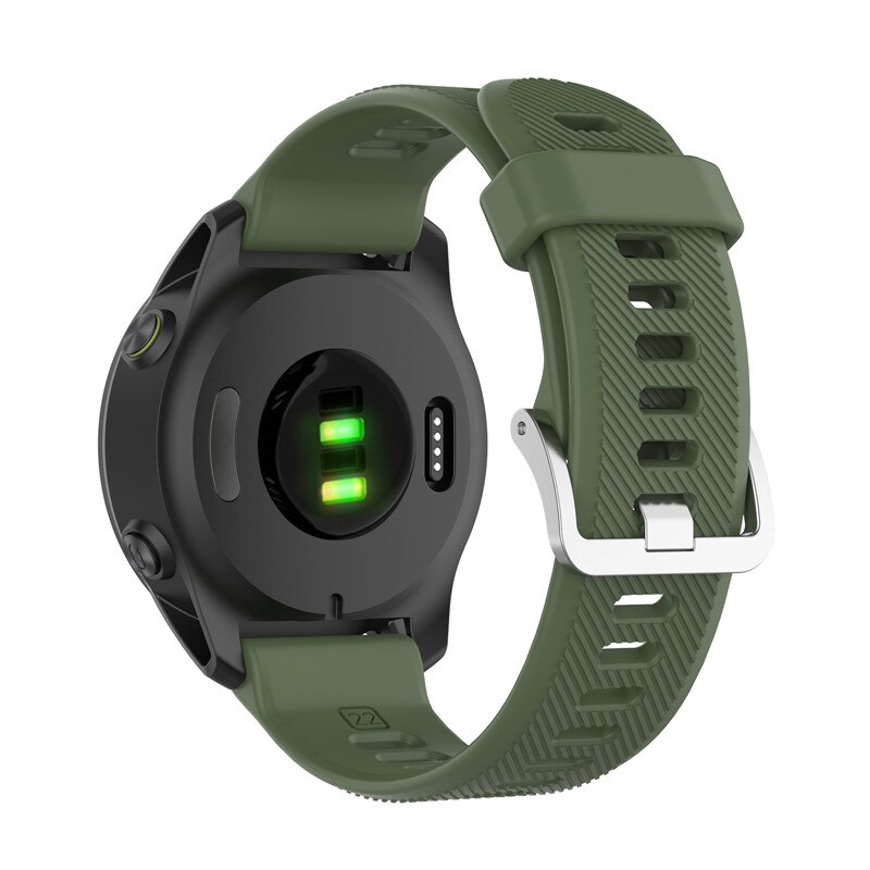 Correa de silicona para reloj Garmin Fenix 5/5 Plus/Forerunner 935 945 lite 745/Approach S60/Quatix 5, Correa deportiva de repuesto, 22mm: xyst-green