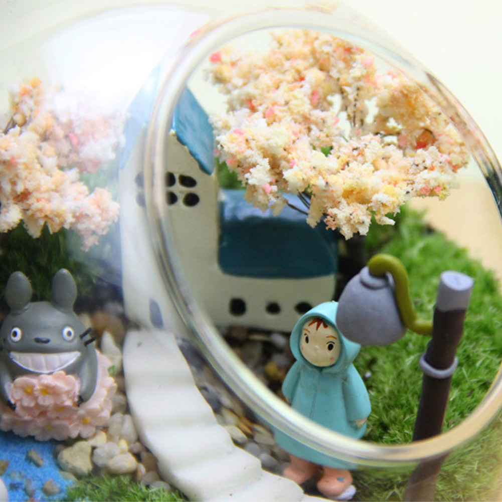 Clear Glass Ball Vase Glass Bauble Balls Micro Landscape Air Plant Terrarium Succulent Hanging Flowerpot Container