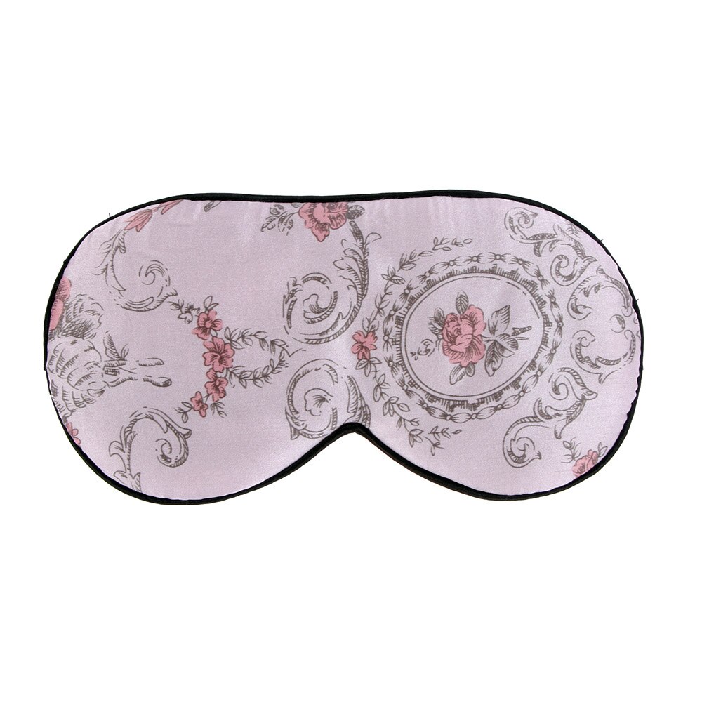 Mode Zijde Zacht Slaap Oogmasker Bloemenprint Slapen Reizen Brillen Maskers Bandage 1PC Slaapmasker Oogmasker