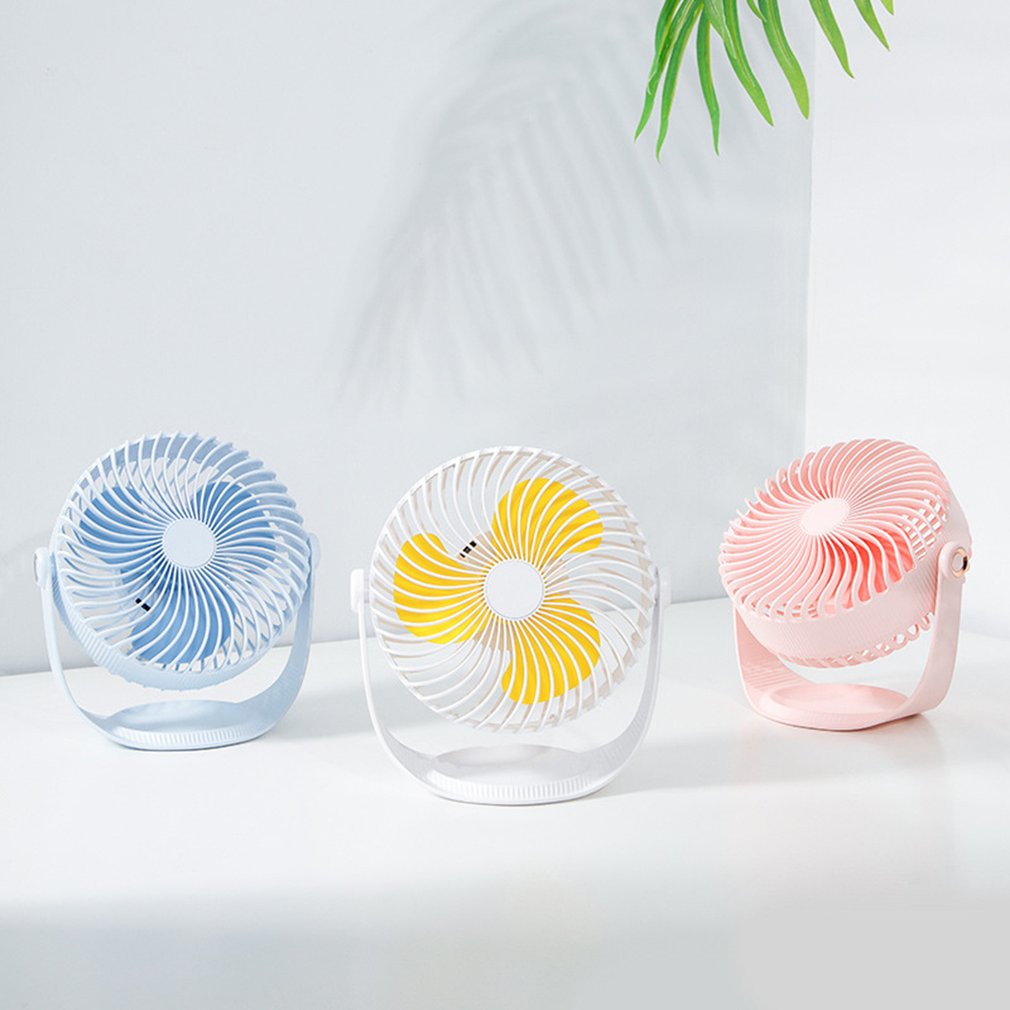 Klimaanlage Usb Ladung Fan Sieben-Zoll Gestreiften Schreibtisch-Mini-Ventilator Stumm Große Wind Tragbaren Kleinen Ventilator