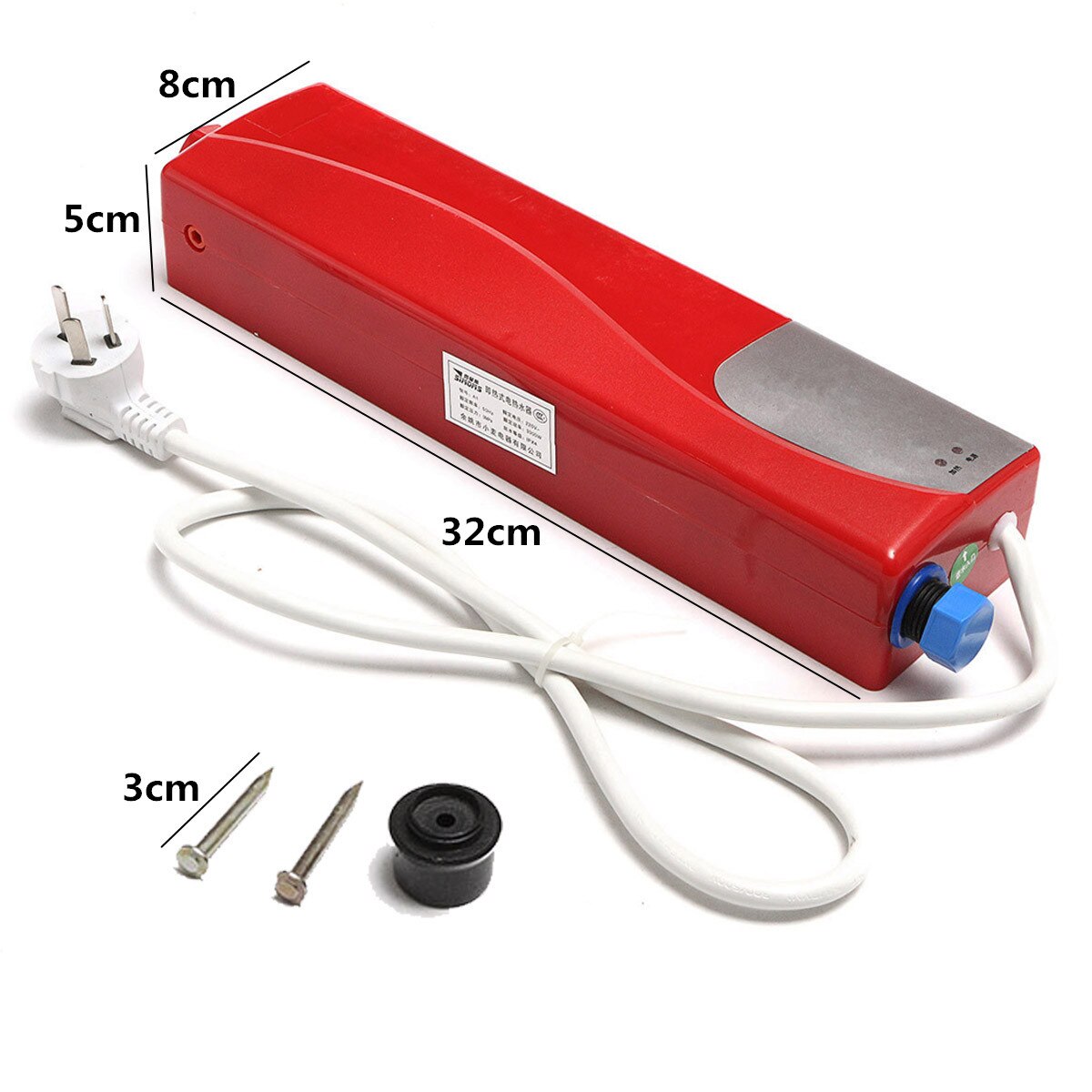 3 S Snelle Warmte IPX4 Led Mini Boilers 3000W Instant Water Kachels Keuken Douche Voor Wassen Gerechten voedsel Kleding Gezichten