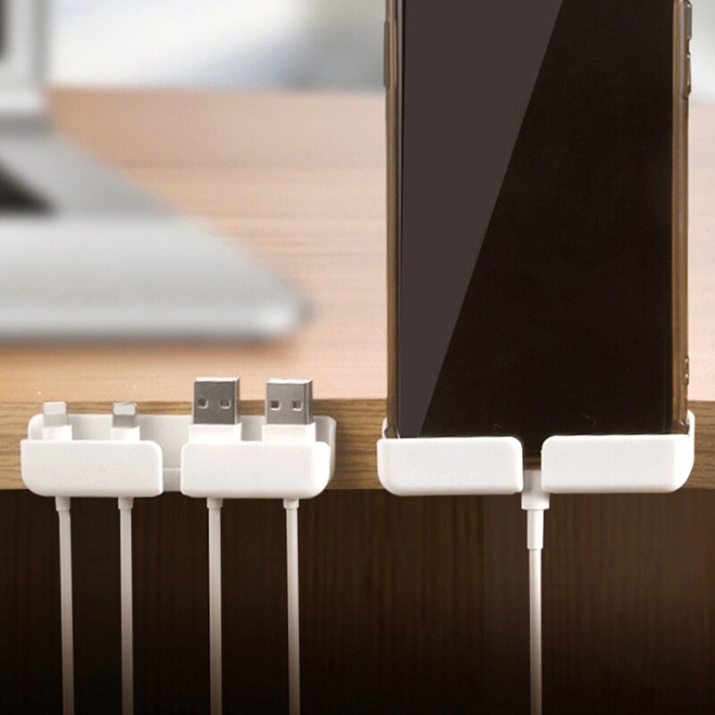 Kabel Organisator Kabelhaspel Desktop Management Clips Self-Steken Kabel Houder Voor Muis Toetsenbord Hoofdtelefoon Draad Opslag Rekken