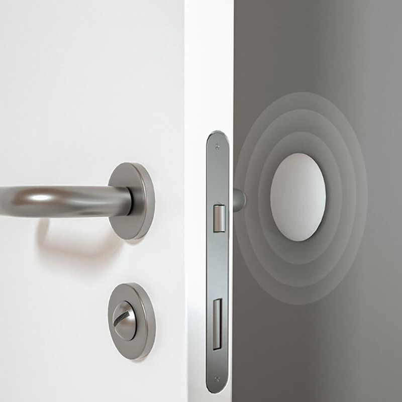 Tope de puerta con mango de silicona anticolisión, autoadhesivo, silencioso, protección antigolpes, almohadilla para Porte, Protector de pared para mejorar el hogar