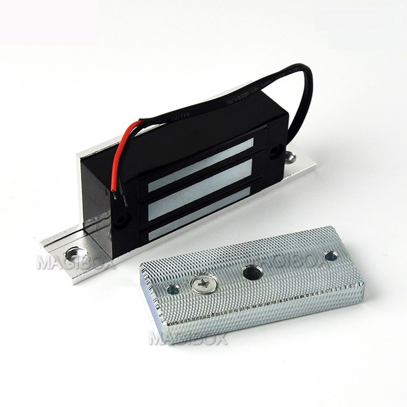 Remote Control 100lbs Embedded Magnetic Lock Mini 60KG Electromagnetic Lock + Remote Control + 12V Power Supply