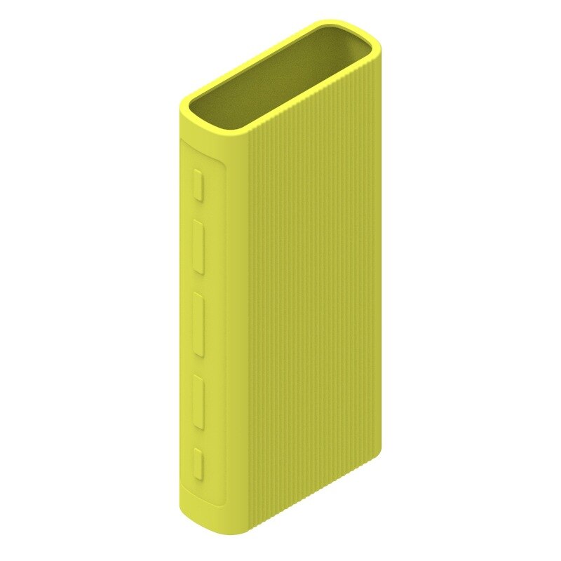 Silicone Powerbank Shell Case Protector Case Cover for Xiaomi Power Bank 3 20000 MAh Dual USB Port Skin Shell Sleeve: Green