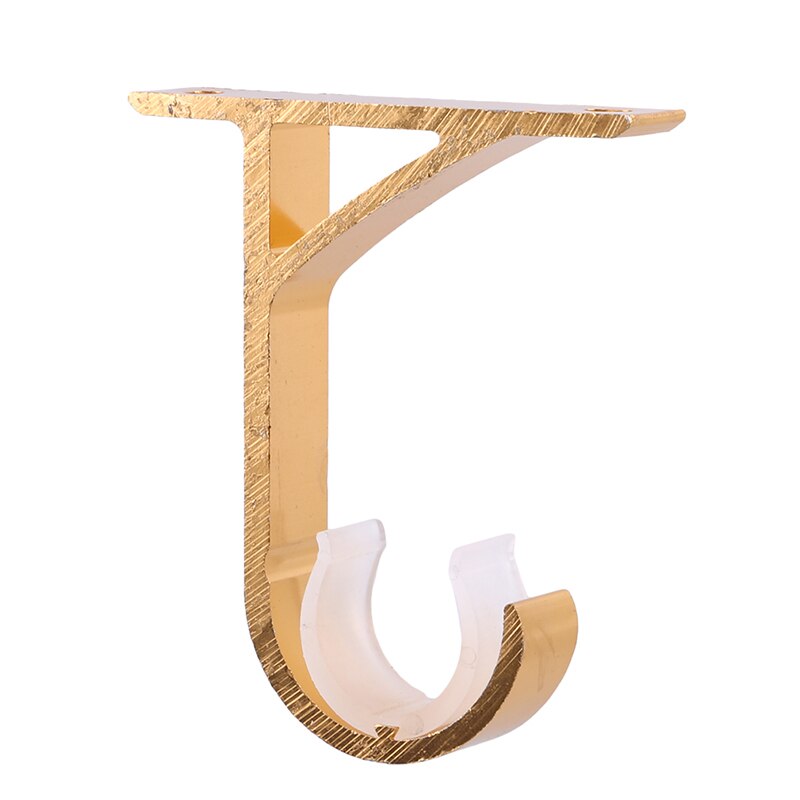Aluminium Alloy Rod Drapery Bracket Fit Drape Rods Curtain Fixed Holder Modern Window Home Storage Hook Tools: golden