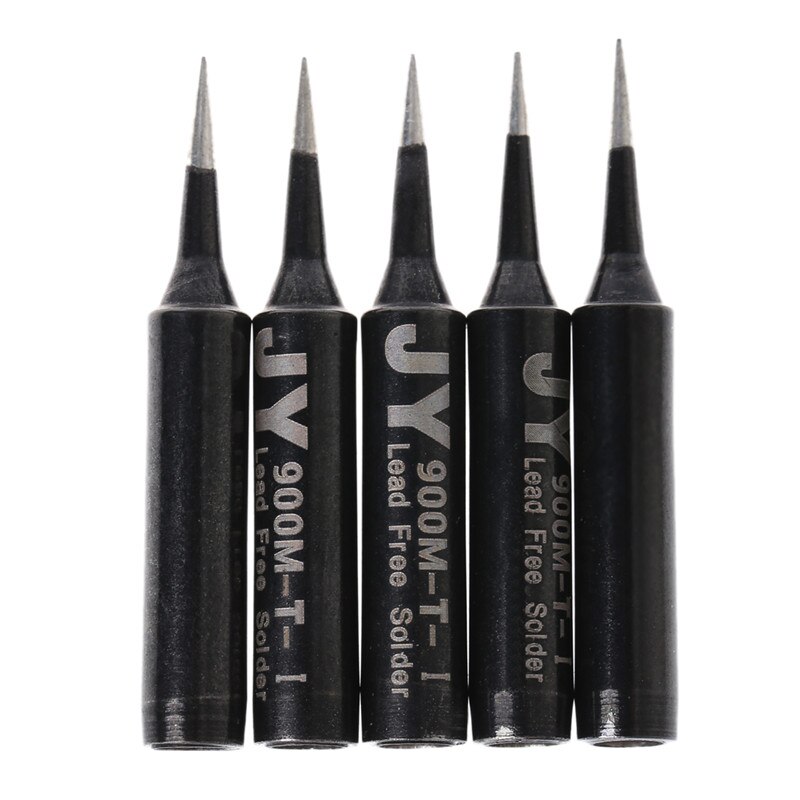 5 Pcs Solder Soldering Iron Tip 900M-T-SI Lead Free For Hakko Saike 936 852d+ 909D: 900M-T-I