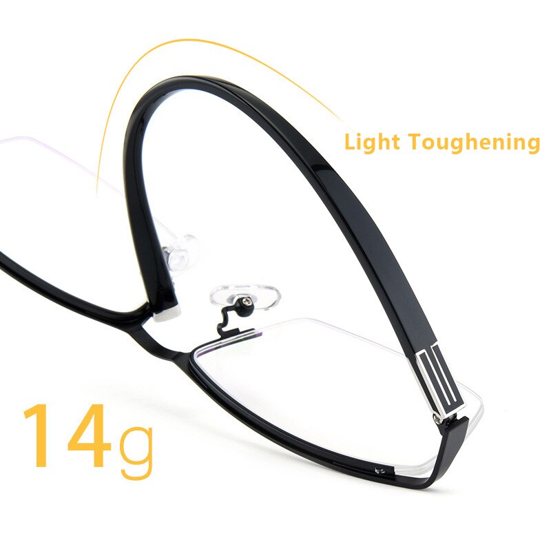Popular Men Prescription Glasses Quality Multifocal Photochromic Reading Glasses Custom Anti-fatigue Astigmatism Myopia Eyeglass