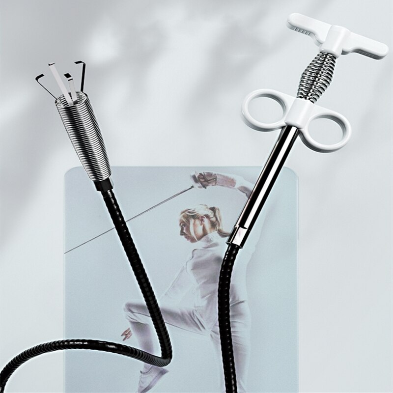 Sewer Pipe Dredging Extractor Flexible Grabber Claw Reacher Tool Drain Clog Remover Cleaning Tool for Sewer Sink Toilet MAZI888