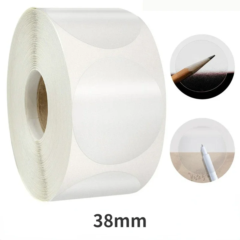 500 Stück/Rolle transparente kreisförmige Versiegelung etiketten Kasten Verpackungs aufkleber dekorative Versiegelung aufkleber 20/25/30/38/50mm: dunkel khaki