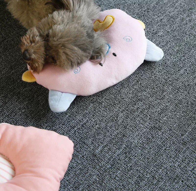 Husdjur kudde katt och hund sovkuddar speciella kuddar nallebjörn pomeranian hundar sällskapsdjur tillbehör hundmatta valp: Rosa gris